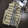 New Autumn Casual Sleeveless Vest Men Jacket Fashion Warm Windproof Cotton Coat Male Winter High Quality Clothing Men Waistcoat
