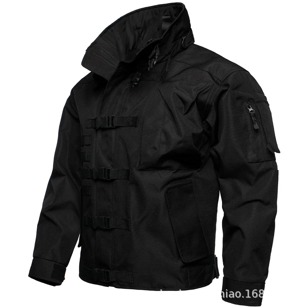 New outdoor windproof imitation water-width jacket functional jacket mountaineering wear-resistant jacket