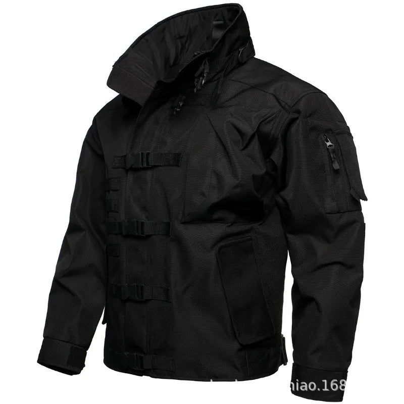 New outdoor windproof imitation water-width jacket functional jacket mountaineering wear-resistant jacket