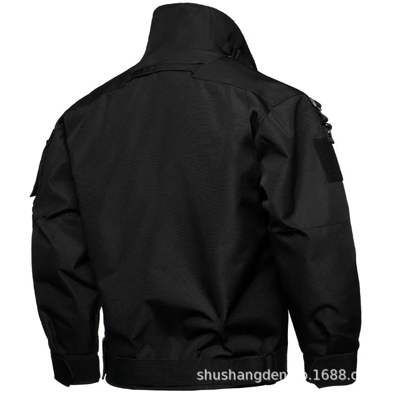 New outdoor windproof imitation water-width jacket functional jacket mountaineering wear-resistant jacket